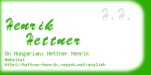henrik hettner business card